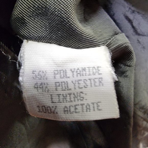 Vtg Chaiken and Capone Gray Shiny Collared 3/4 Sleeve Unique Trench Coat Jacket - Picture 14 of 16